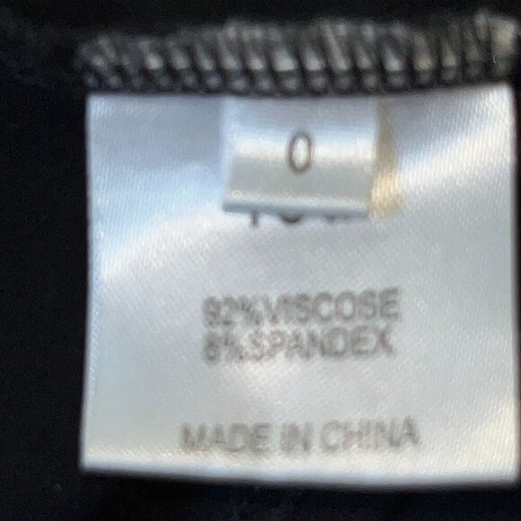 RUTI LBD LITTLE BLACK DRESS SLEEVELESS SCOOP NECK BODY CON MIDI TANK DRESS - 0 - Picture 7 of 9